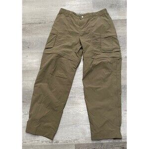 REI Womens Size 10 Petite Khaki Beige Convertible Camping Hiking Pants 10p